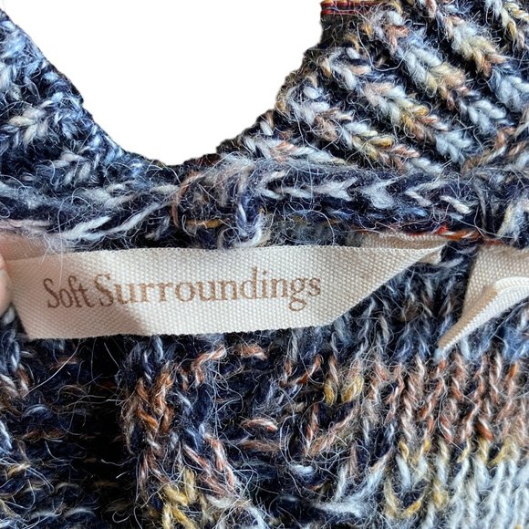 Soft Surroundings Pendley Wool Boho Slouchy Western Equestrian Cardigan-L/XL - Picture 13 of 15